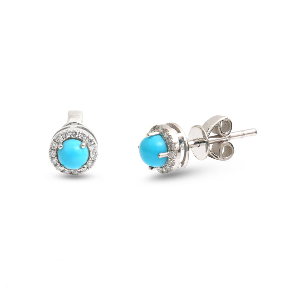 Turquoise Diamond Earrings