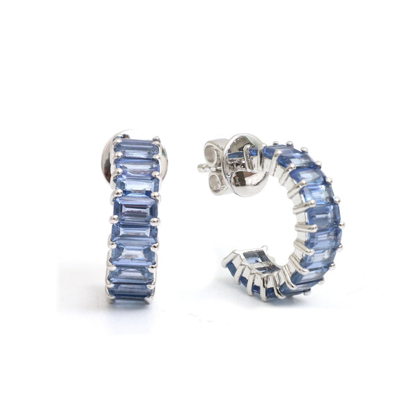 Blue Sapphire Earrings