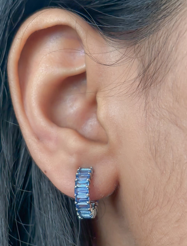 Blue Sapphire Earrings