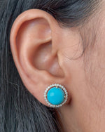 Turquoise Diamond Earrings