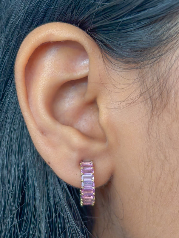 Pink Sapphire Earrings