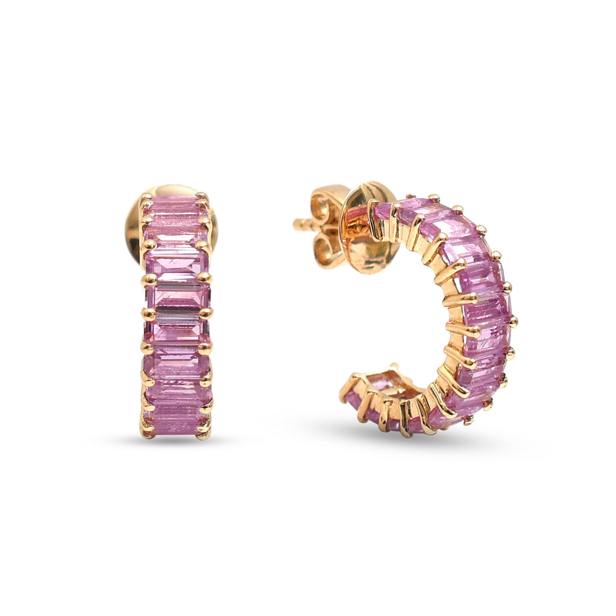 Pink Sapphire Earrings