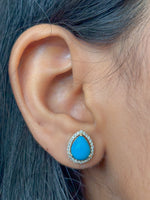 Turquoise Diamond Earrings