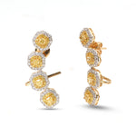 Diamond Yellow Diamond Earrings