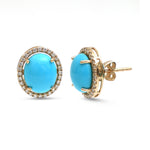Turquoise Diamond Earrings