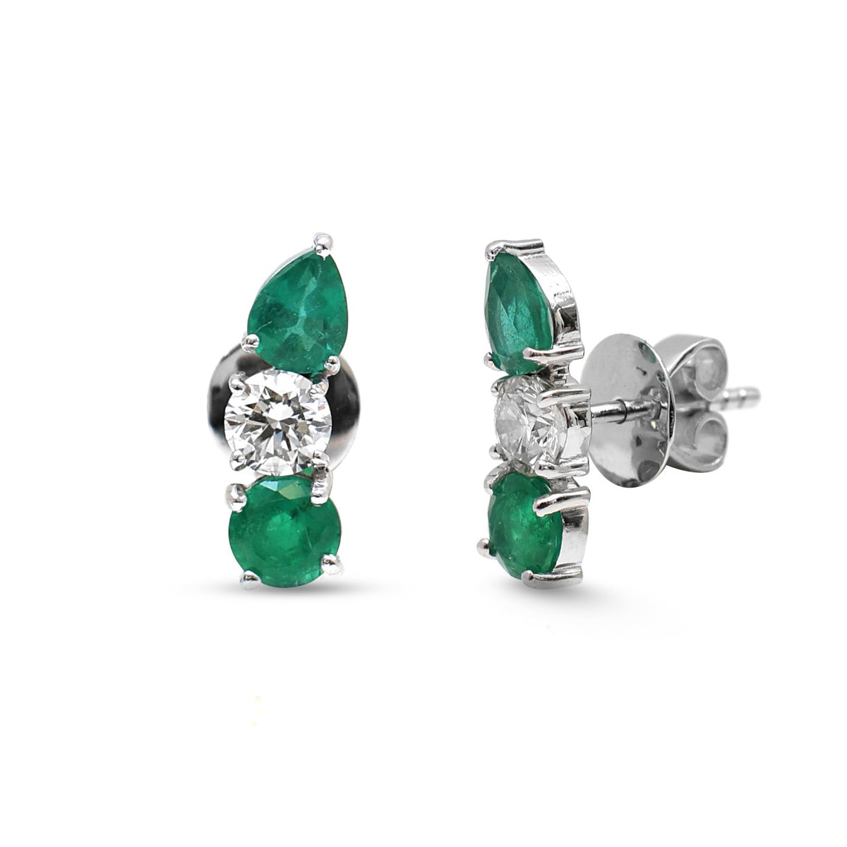 Emerald Diamond Earrings
