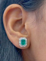 Emerald Diamond Earrings
