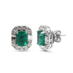Emerald Diamond Earrings