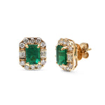 Emerald Diamond Earrings
