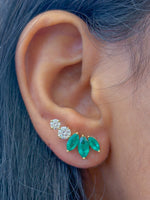 Emerald Diamond Earrings