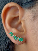 Emerald Diamond Earrings