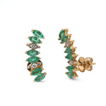 Emerald Diamond Earrings