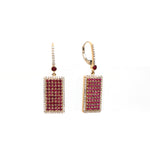 Ruby Diamond Earrings