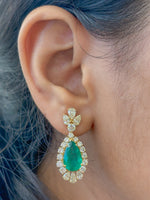 Emerald Diamond Earrings