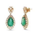 Emerald Diamond Earrings