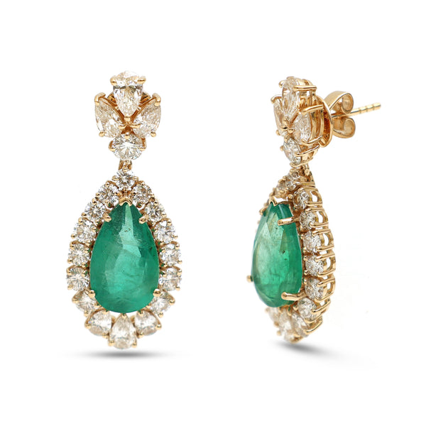 Emerald Diamond Earrings