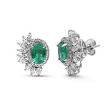 Emerald Diamond Earrings