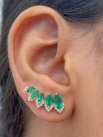 Emerald Diamond Earrings