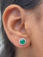 Emerald Diamond Earrings