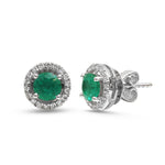 Emerald Diamond Earrings