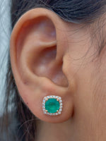 Emerald Diamond Earrings