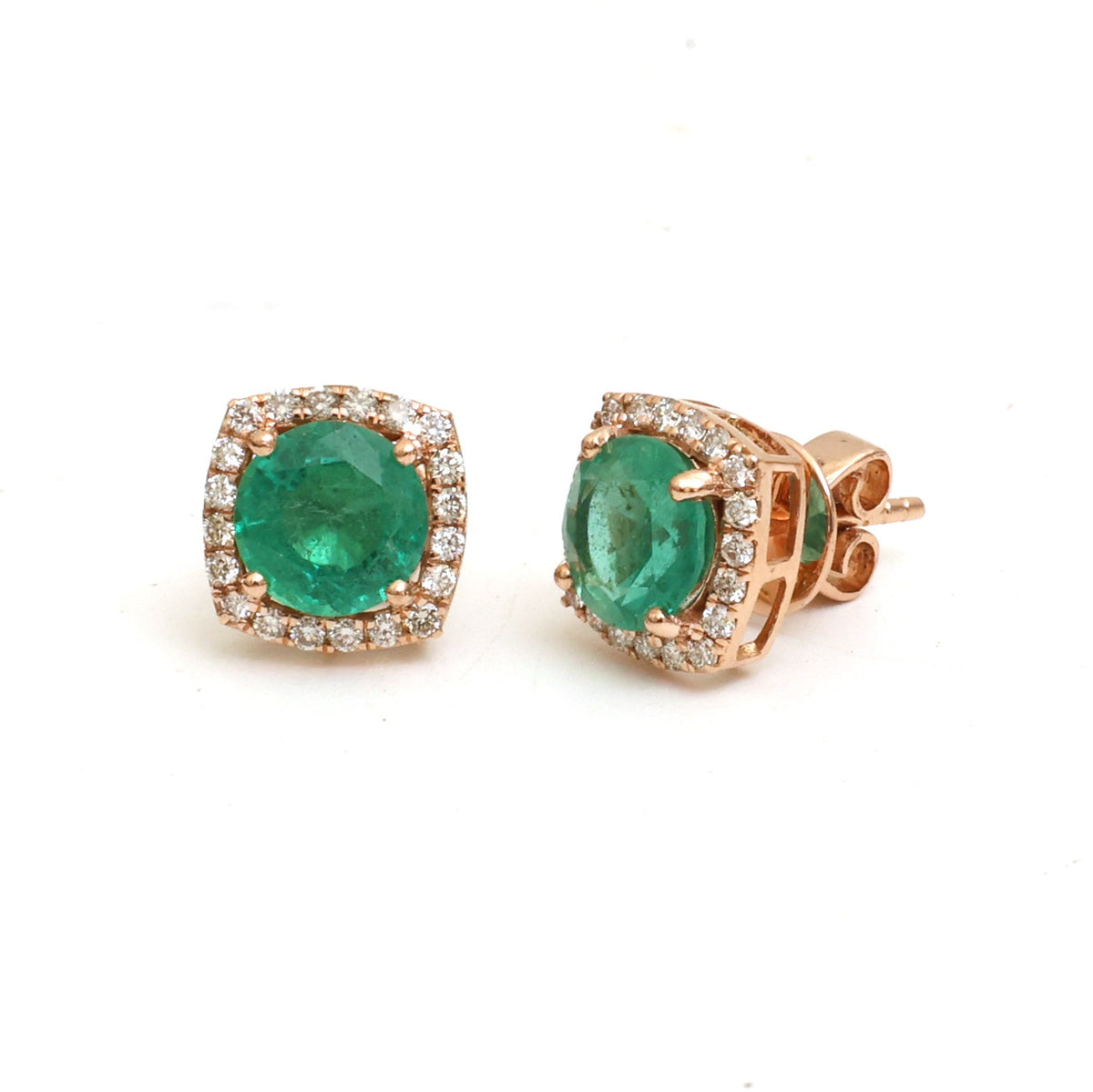 Emerald Diamond Earrings