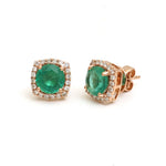 Emerald Diamond Earrings