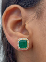 Emerald Diamond Earrings