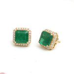 Emerald Diamond Earrings