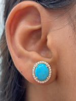Turquoise Diamond Earrings