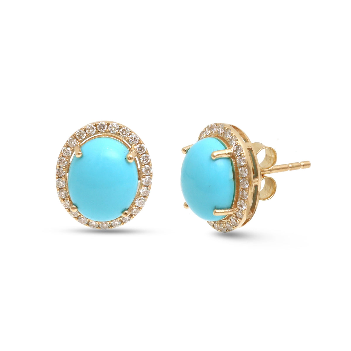 Turquoise Diamond Earrings