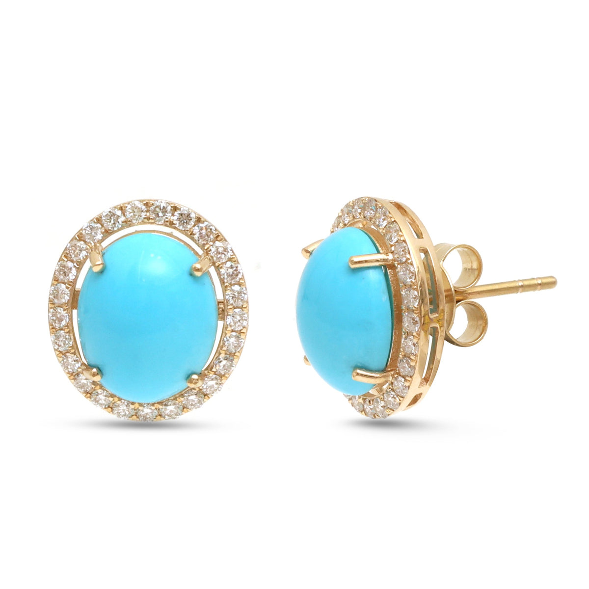 Turquoise Diamond Earrings