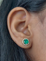Emerald Diamond Earrings