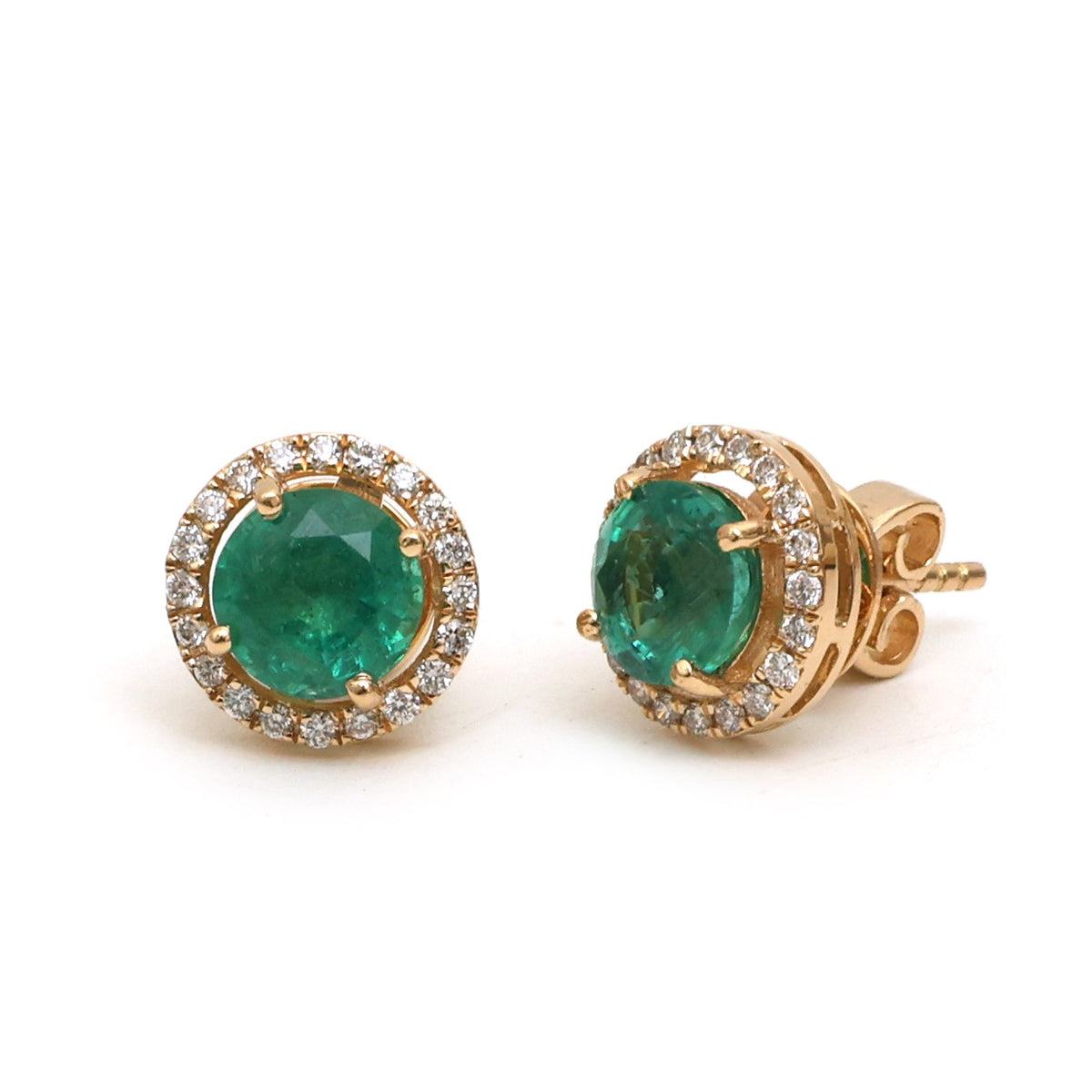 Emerald Diamond Earrings