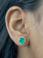 Emerald Diamond Earrings