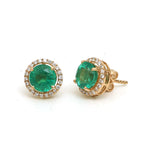 Emerald Diamond Earrings