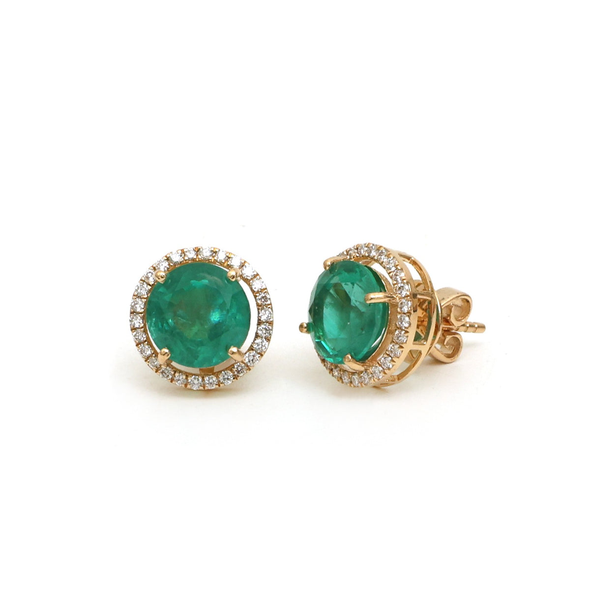 Emerald Diamond Earrings