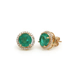 Emerald Diamond Earrings