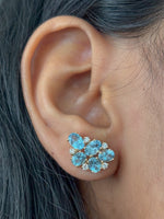 Aquamarine Diamond Earrings