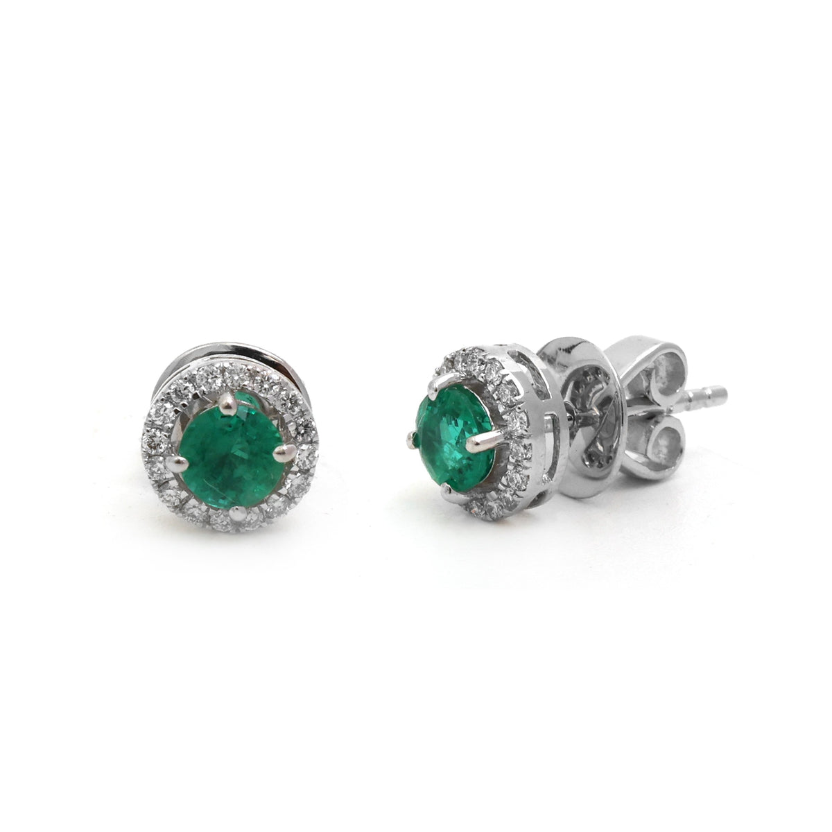 Emerald Diamond Earrings