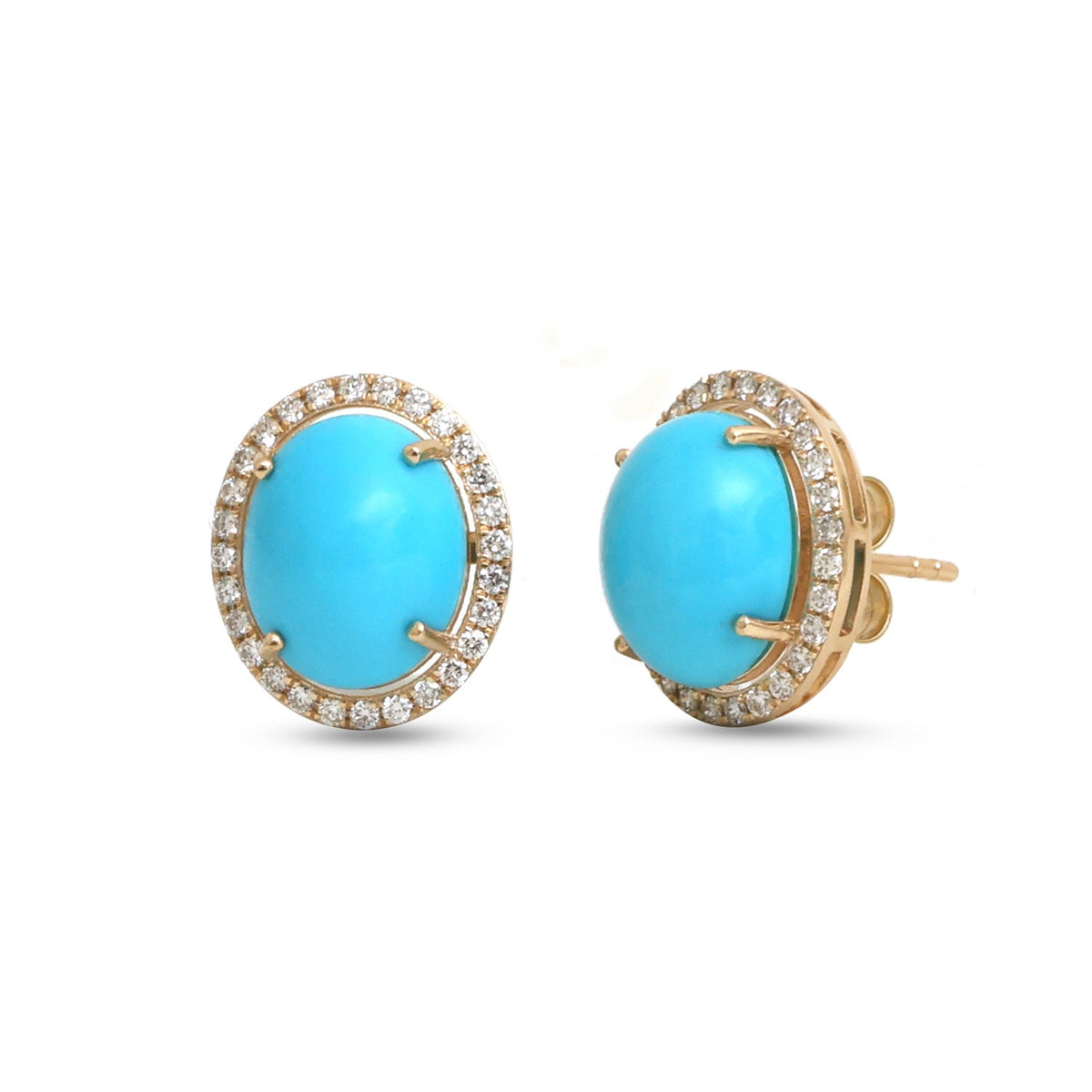 Turquoise Diamond Earrings