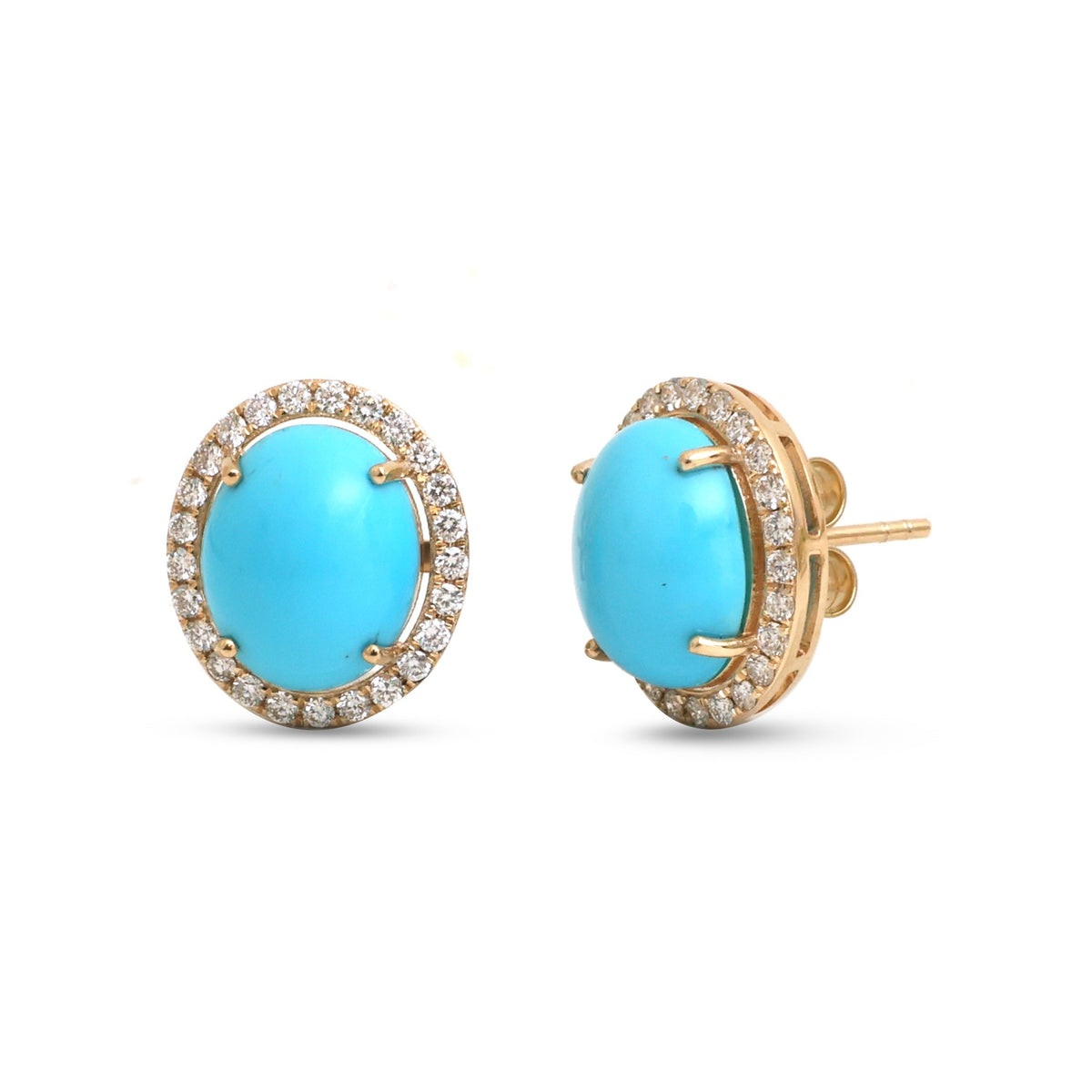 Turquoise Diamond Earrings
