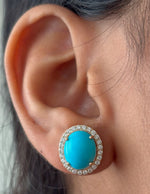 Turquoise Diamond Earrings