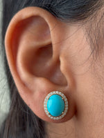 Turquoise Diamond Earrings