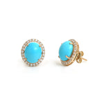 Turquoise Diamond Earrings