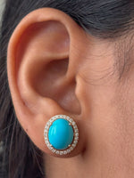 Turquoise Diamond Earrings