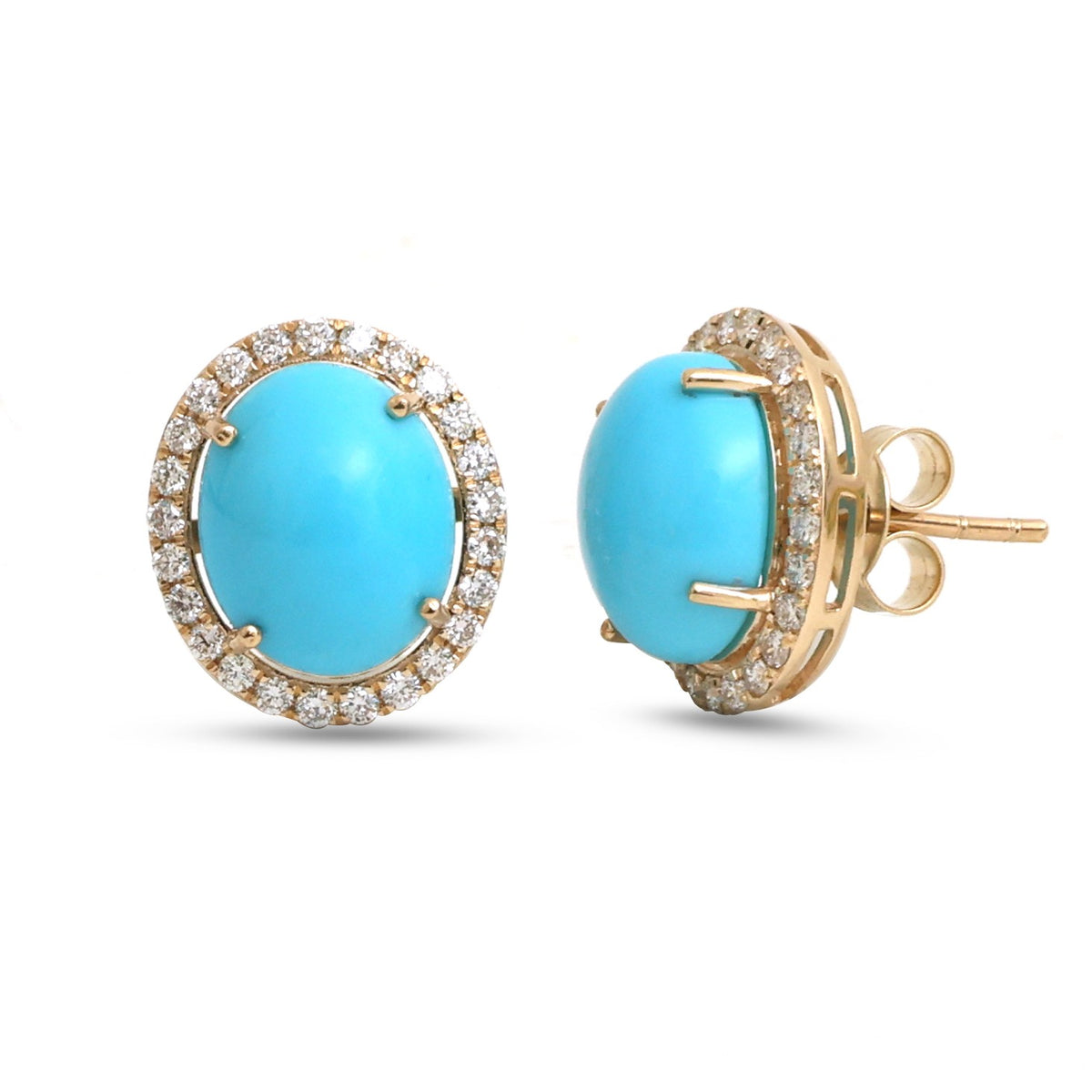 Turquoise Diamond Earrings