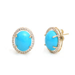 Turquoise Diamond Earrings