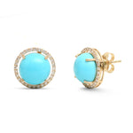 Turquoise Diamond Earrings