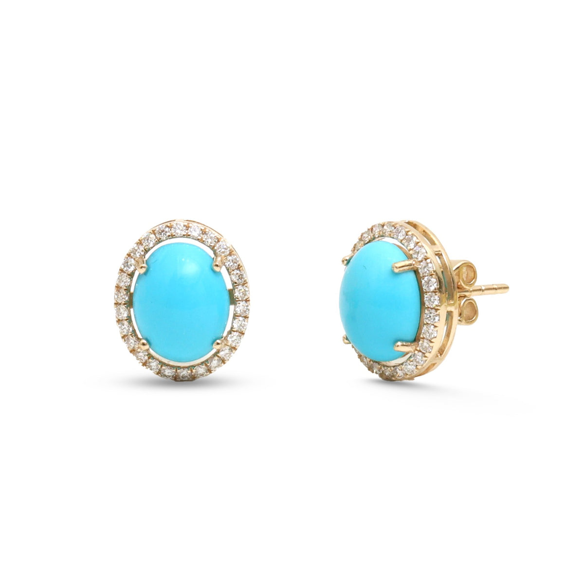 Turquoise Diamond Earrings